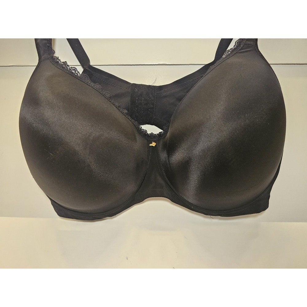 Leonisa Women's Back Smoothing Plunge Butterfly Bra‎ Black 44H